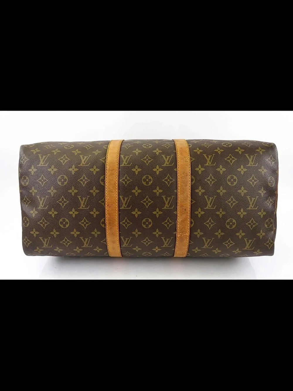 Louis Vuitton Brown Monogram Keepall Travel Duffle Bag